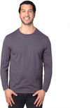 Am image of a Custom Threadfast Unisex Ultimate Long Sleeve T Shirt in Graphite!