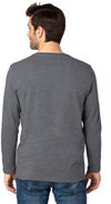 Am image of a Custom Threadfast Unisex Ultimate Long Sleeve T Shirt in Charcoal Heather!