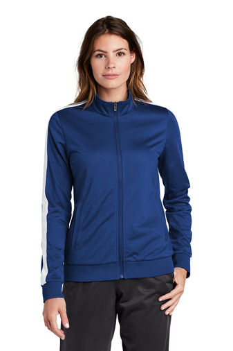 SportTek Ladies Tricot Track Jacket