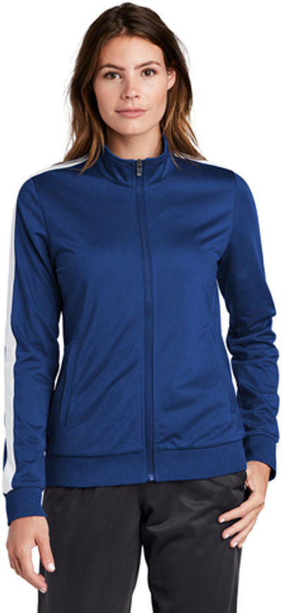 An image of a Custom SportTek Ladies Tricot Track Jacket!