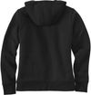 Am image of a Custom Carhartt Womens Clarksburg Full Zip Hoodie in Black!