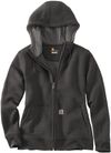 Am image of a Custom Carhartt Womens Clarksburg Full Zip Hoodie in Carbon Heather!