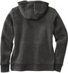 Am image of a Custom Carhartt Womens Clarksburg Full Zip Hoodie in Carbon Heather!