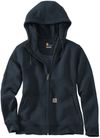 Am image of a Custom Carhartt Womens Clarksburg Full Zip Hoodie in Navy!