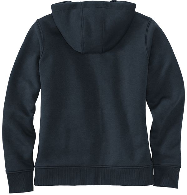 Am image of a Custom Carhartt Womens Clarksburg Full Zip Hoodie in Navy!
