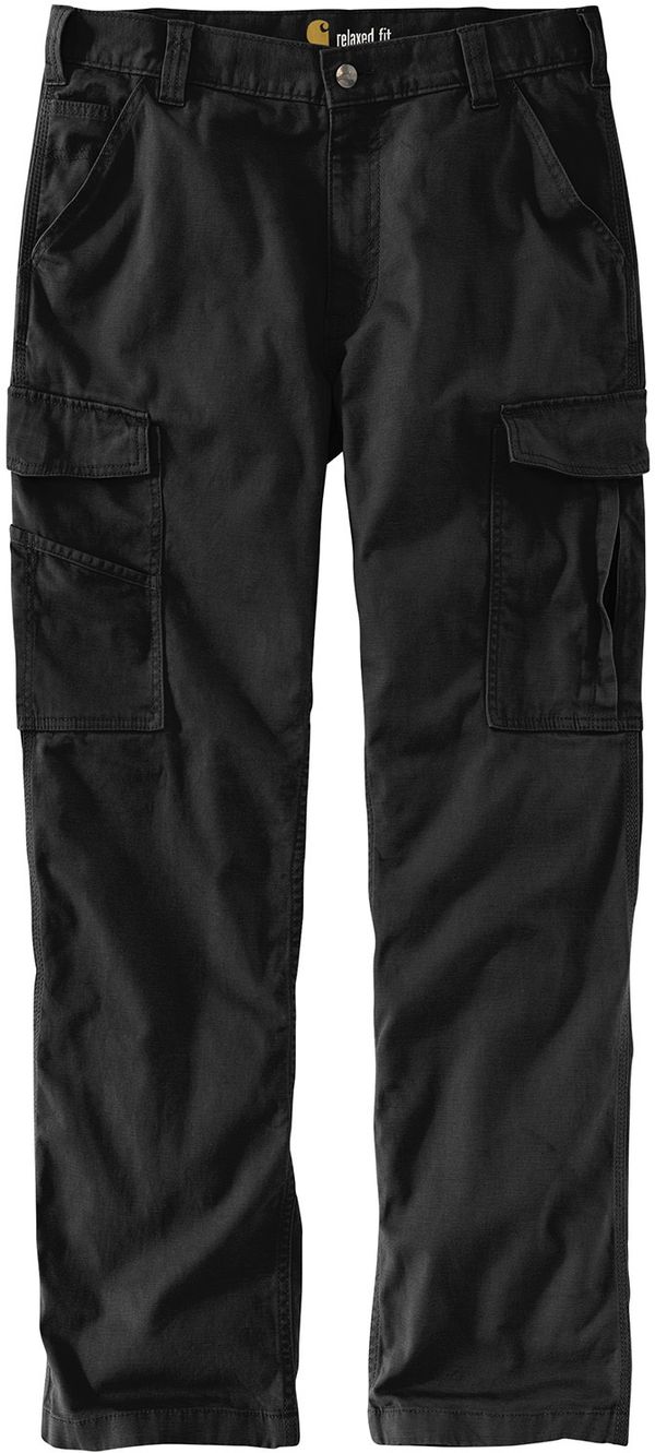 Am image of a Custom Carhartt Rugged Flex Rigby Cargo Pant in Black!