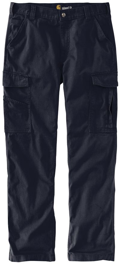 Am image of a Custom Carhartt Rugged Flex Rigby Cargo Pant in Navy!