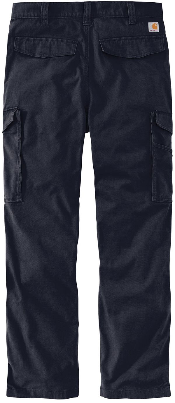 Am image of a Custom Carhartt Rugged Flex Rigby Cargo Pant in Navy!