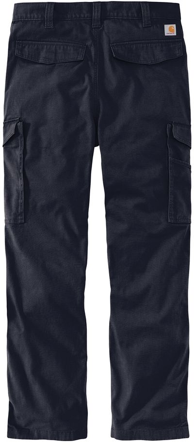 Am image of a Custom Carhartt Rugged Flex Rigby Cargo Pant in Navy!