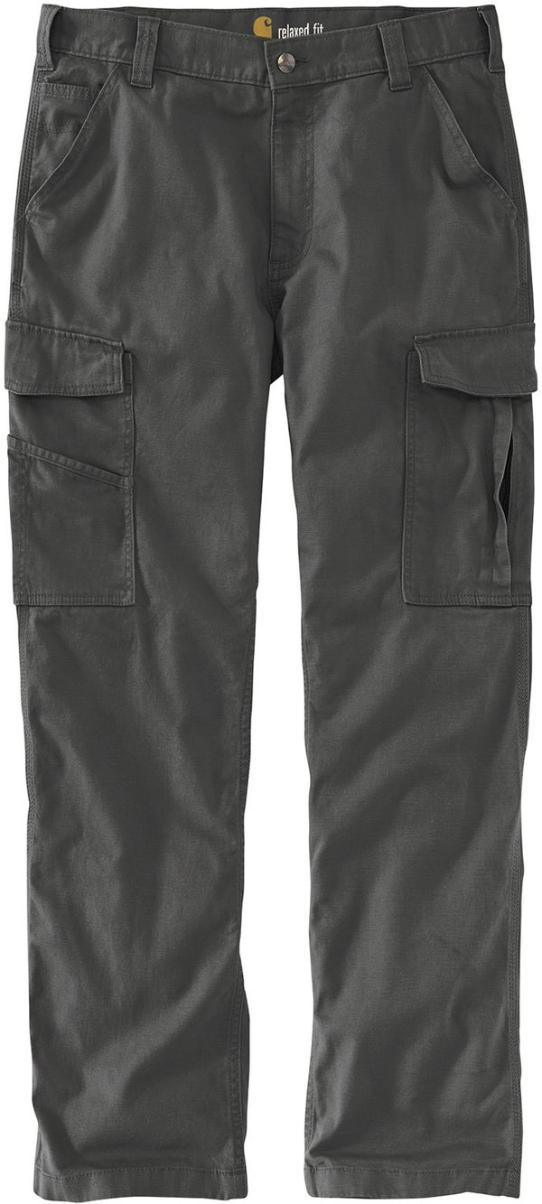 Am image of a Custom Carhartt Rugged Flex Rigby Cargo Pant in Shadow Grey!