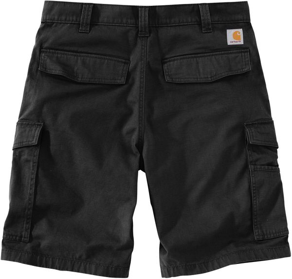 Am image of a Custom Carhartt Rugged Flex Rigby Cargo Short in Black!
