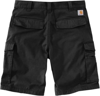 Am image of a Custom Carhartt Rugged Flex Rigby Cargo Short in Black!