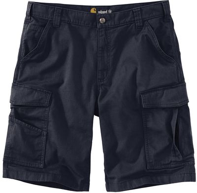 Am image of a Custom Carhartt Rugged Flex Rigby Cargo Short in Navy!