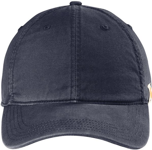 Am image of a Custom Carhartt Cotton Canvas Cap in Navy!