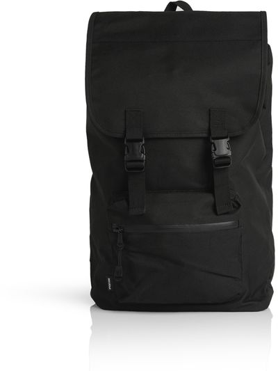 Am image of a Custom AS Colour Recycled Field Backpack in Black!