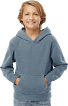 An image of a Custom Independent Trading Co Youth Midweight Pigment Dyed Hooded Sweatshirt!