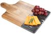 An image of a Custom Black Marble and Wood Cutting Board!