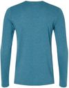 An image of a Custom Bella and Canvas Womens Jersey Long Sleeve Tee in Heather Deep Teal!