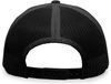 Am image of a Custom Pacific Headwear Trucker Snapback Hat in BLACK!