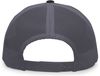 Am image of a Custom Pacific Headwear Trucker Snapback Hat in BLACK/ GRAPHITE!