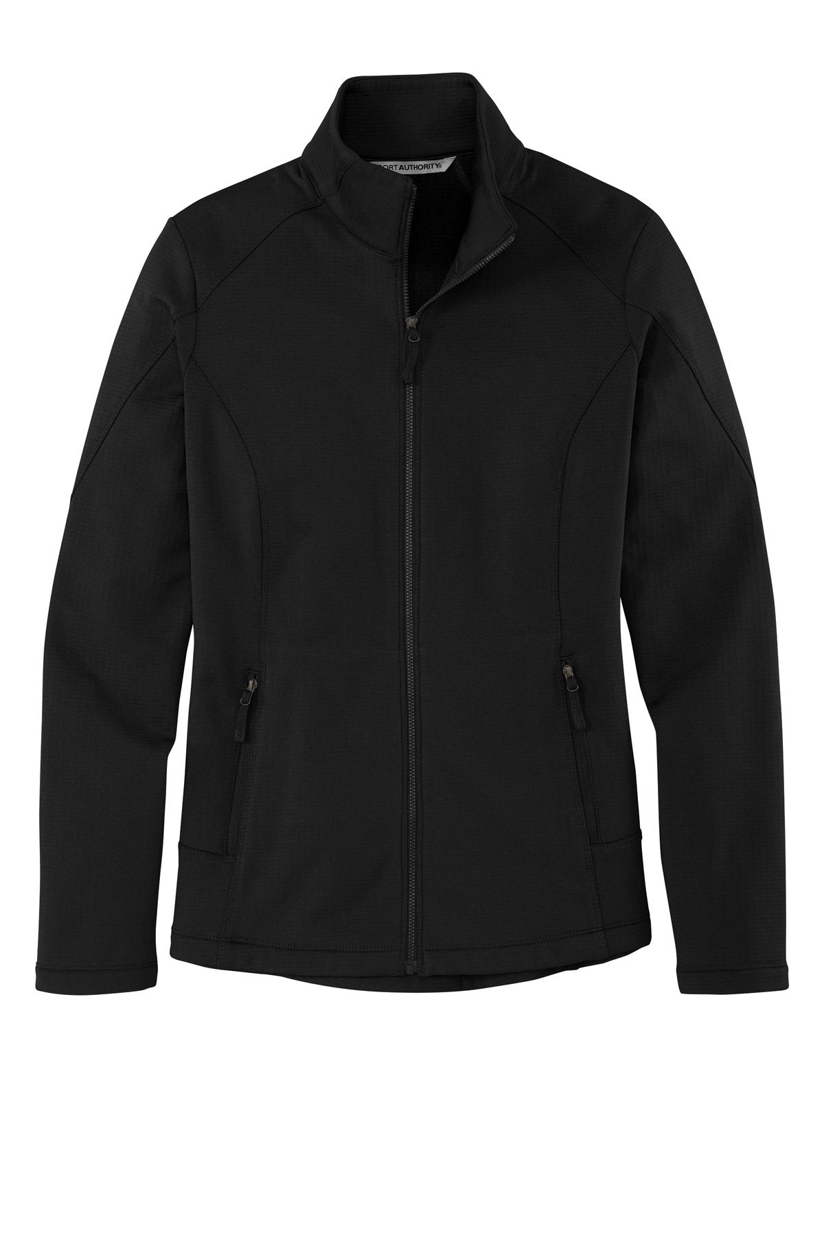 Custom Port Authority Ladies Grid Fleece Jacket - Coastal Reign