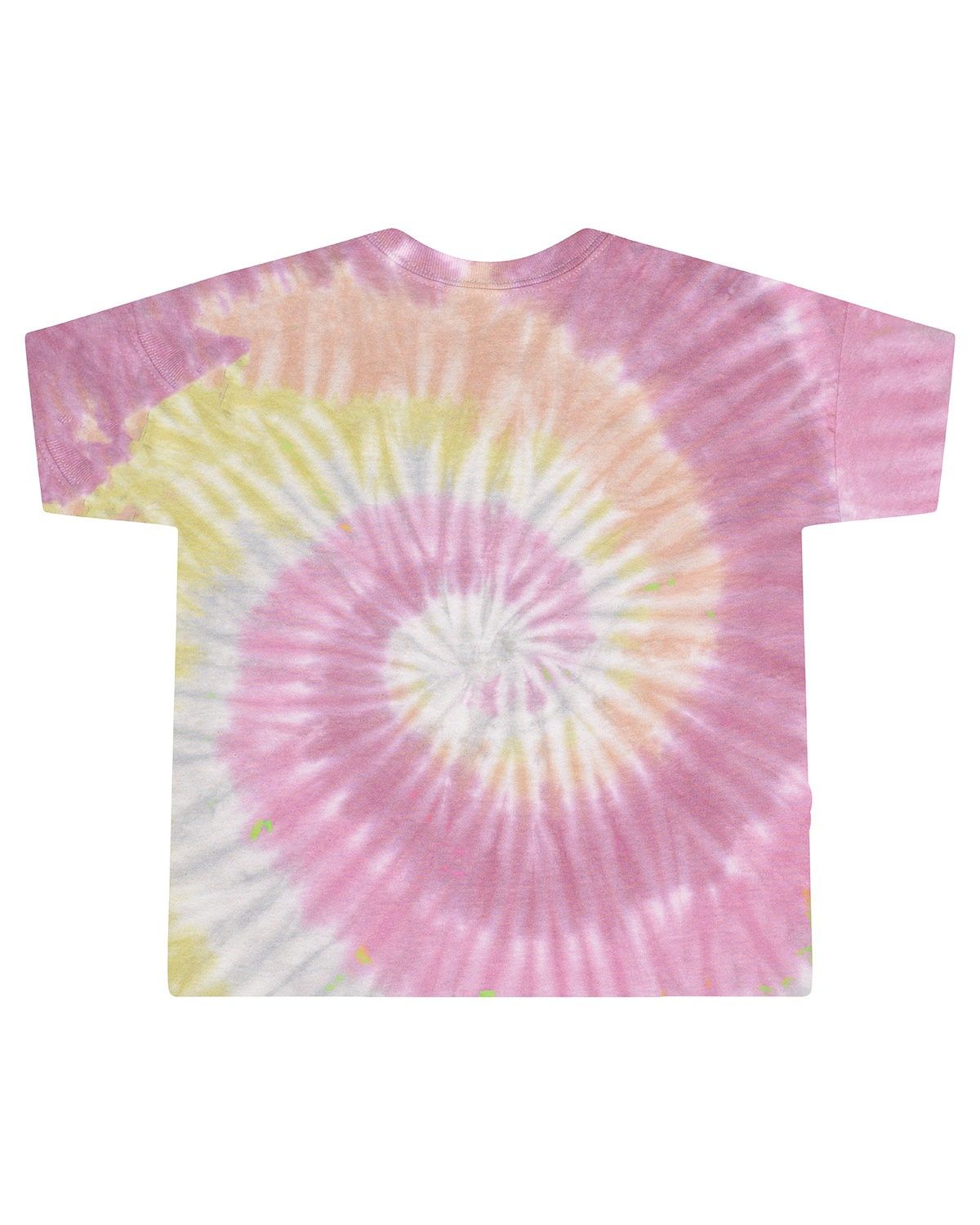 TieDye Ladies Cropped TShirt in DESERT ROSE