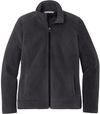 Am image of a Custom Port Authority Ladies Ultra Warm Brushed Fleece Jacket in Graphite/Deep Black!