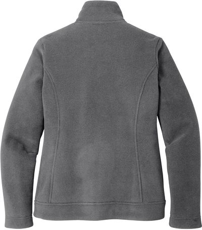 Am image of a Custom Port Authority Ladies Ultra Warm Brushed Fleece Jacket in Gusty Grey/Sterling Grey!
