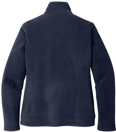 Am image of a Custom Port Authority Ladies Ultra Warm Brushed Fleece Jacket in Insignia Blue/River Blue!