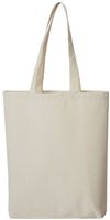 Am image of a Custom OAD Midweight Recycled Cotton Gusseted Tote in Recycled Natural!