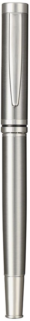 Am image of a Custom Recycled Stainless Steel Rollerball Pen in Silver!