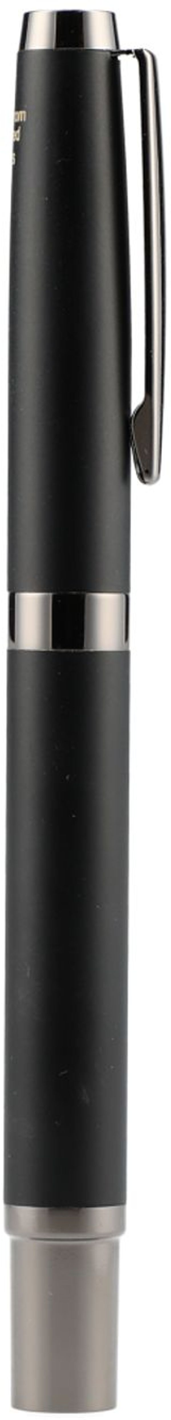 Am image of a Custom Recycled Brass Ultra Gel Roller Ball in Black!