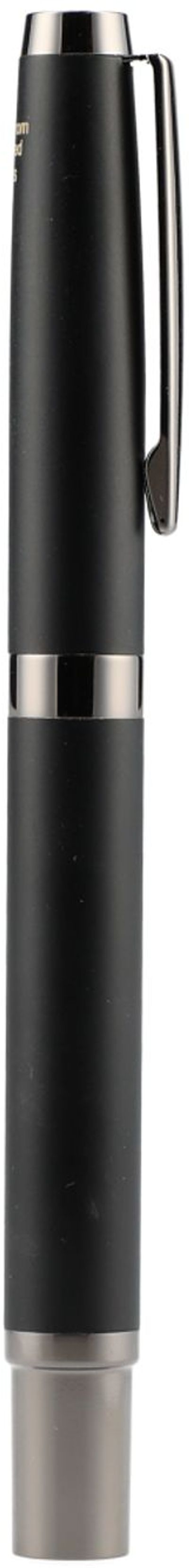 Am image of a Custom Recycled Brass Ultra Gel Roller Ball in Black!