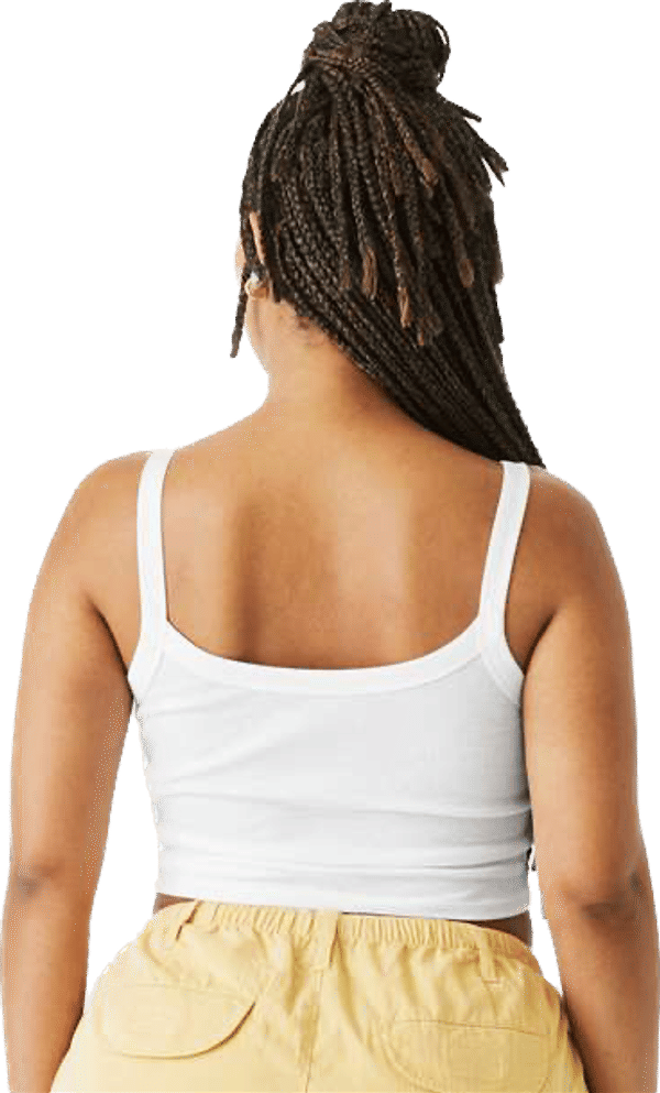 An image of a Custom Bella and Canvas Womens Micro Rib Spaghetti Strap Tank!
