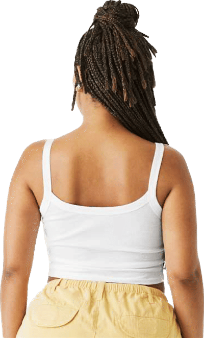 An image of a Custom Bella and Canvas Womens Micro Rib Spaghetti Strap Tank!