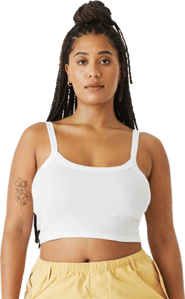 An image of a Custom Bella and Canvas Womens Micro Rib Spaghetti Strap Tank!