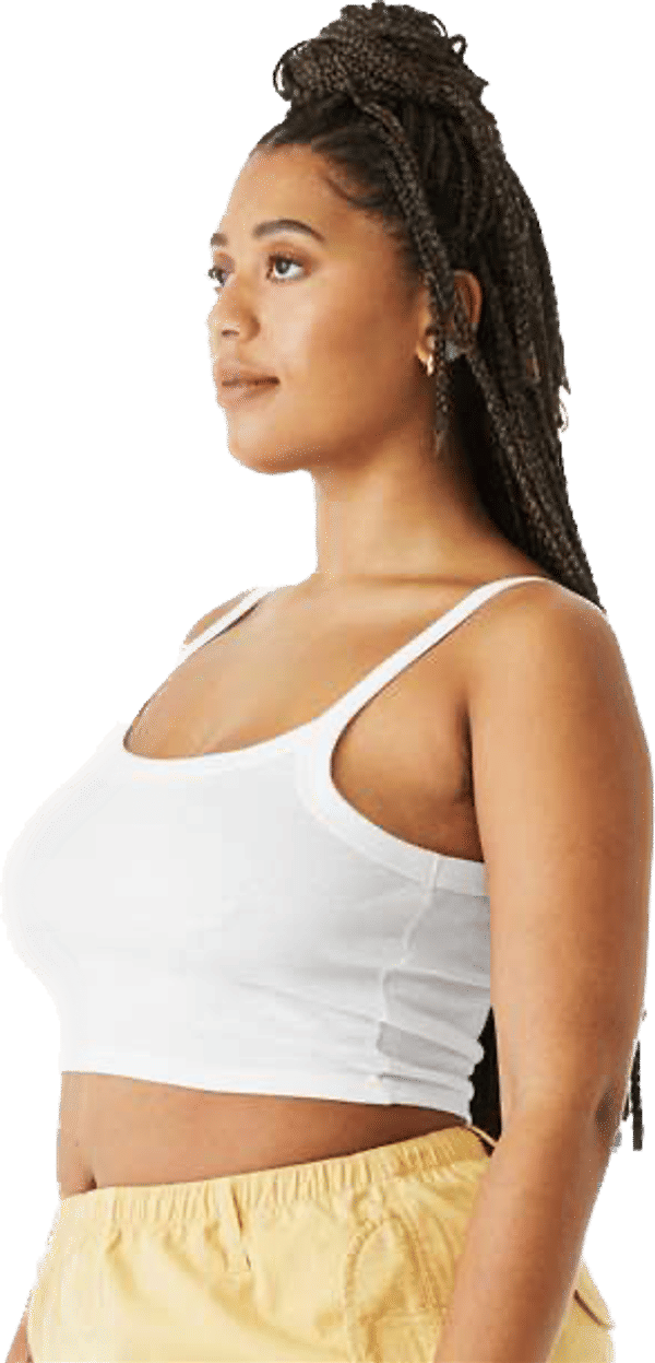 An image of a Custom Bella and Canvas Womens Micro Rib Spaghetti Strap Tank!