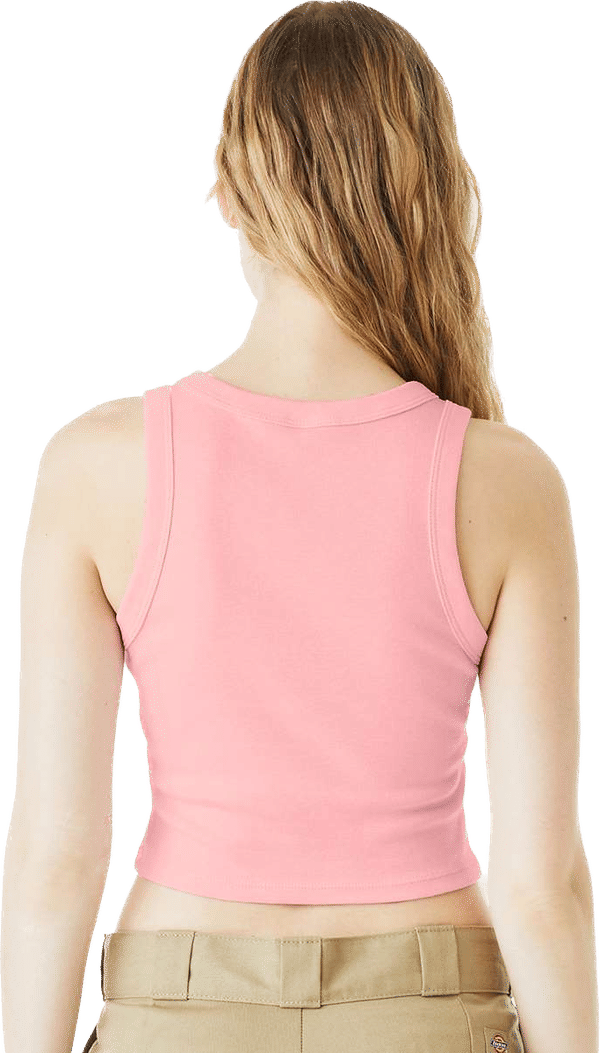 An image of a Custom Bella and Canvas Womens Micro Rib Racer Tank!