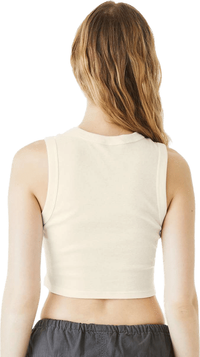 An image of a Custom Bella and Canvas Womens Micro Rib Muscle Crop Tank!