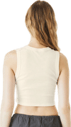 An image of a Custom Bella and Canvas Womens Micro Rib Muscle Crop Tank!