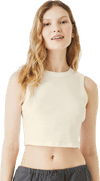 An image of a Custom Bella and Canvas Womens Micro Rib Muscle Crop Tank!