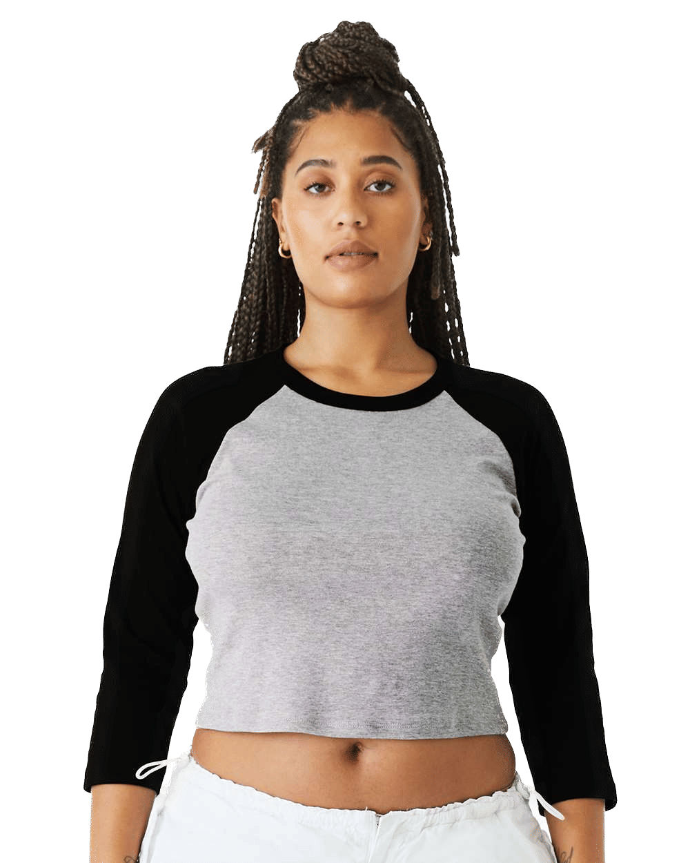 Bella and Canvas Womens Micro Rib Raglan Sleeve Baby Tee