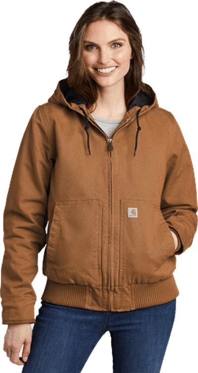 An image of a Custom Carhartt Womens Washed Duck Active Jacket!