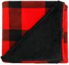 Am image of a Custom Buffalo Plaid Ultra Plush Throw Blanket in Red!
