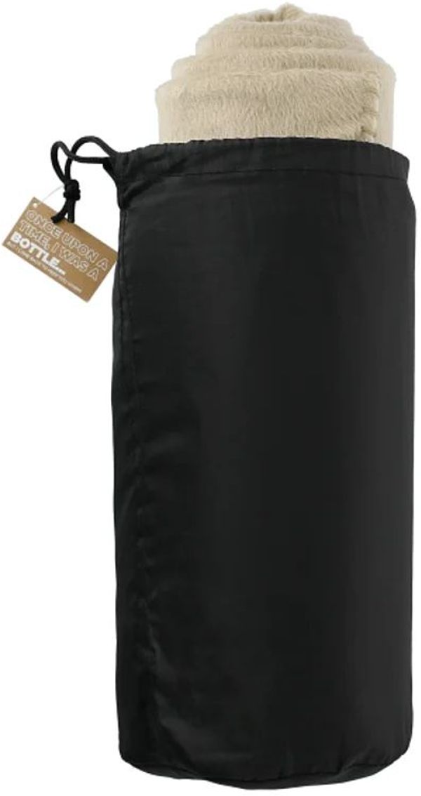 An image of a Custom 100 Percent Recycled PET Fleece Blanket with RPET Pouch!