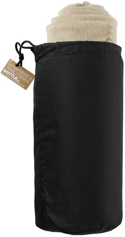 An image of a Custom 100 Percent Recycled PET Fleece Blanket with RPET Pouch!