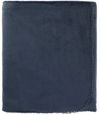 Am image of a Custom 100 Percent Recycled PET Fleece Blanket with RPET Pouch in Navy!
