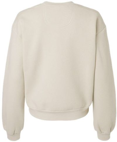 Am image of a Custom American Apparel ReFlex Womens Fleece Crewneck Sweatshirt in Bone!