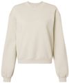 Am image of a Custom American Apparel ReFlex Womens Fleece Crewneck Sweatshirt in Bone!