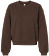 Am image of a Custom American Apparel ReFlex Womens Fleece Crewneck Sweatshirt in Brown!